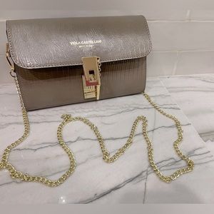 New without tags Viola Castellani Genuine Leather made in Italy crossbody purse